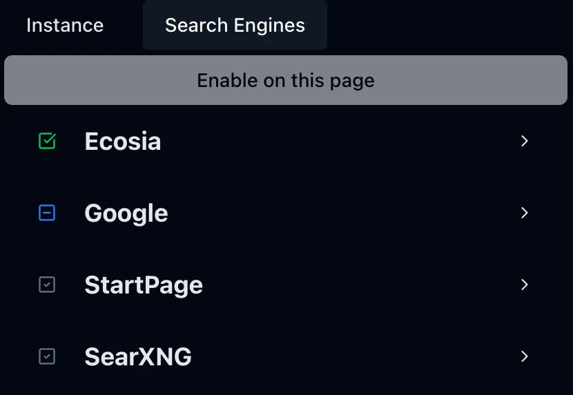 Search Engine List